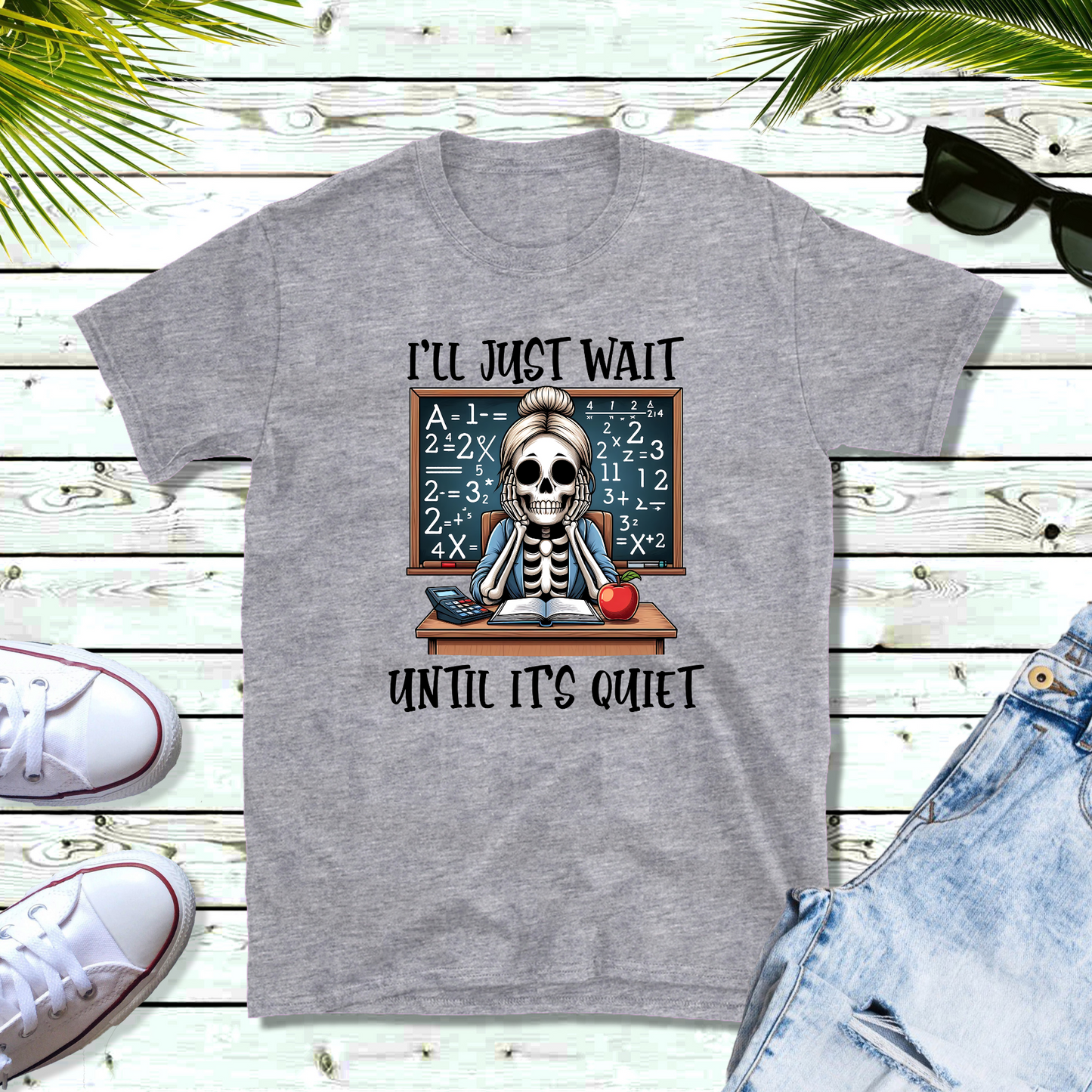 I'll just wait skeleton Graphic Tee