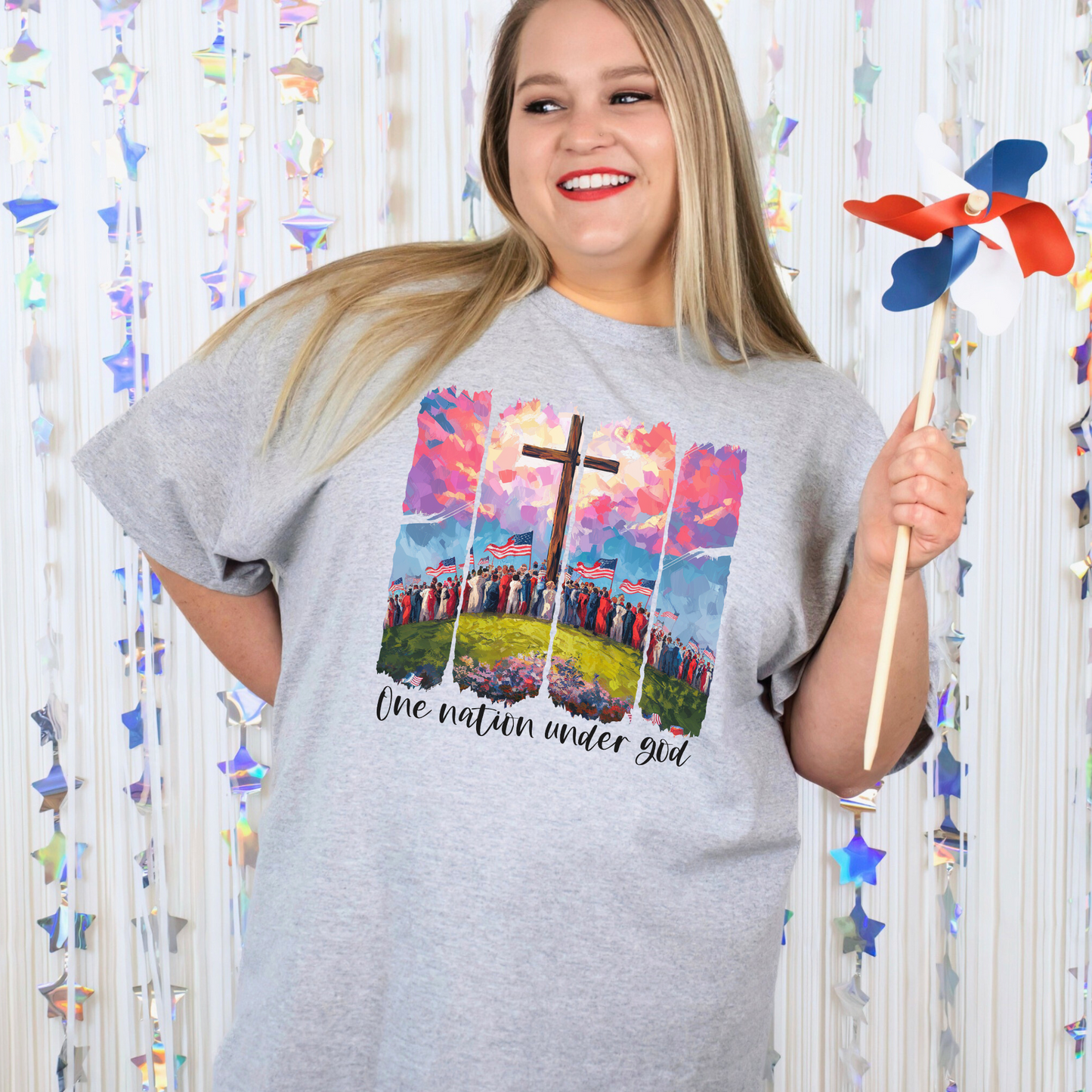 Brushstroke One Nation Graphic Tee