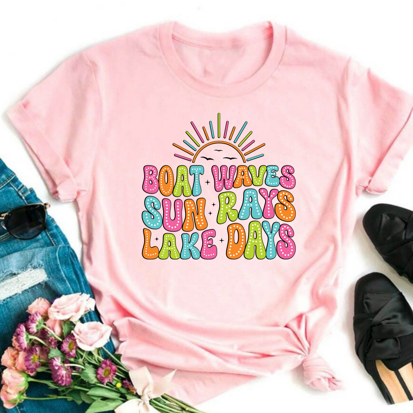 Waves Rays Days Graphic Tee