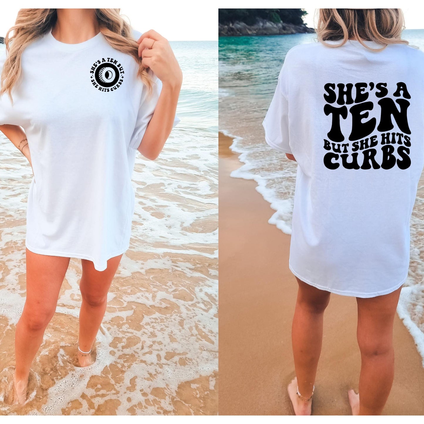 But Hits the Curb Graphic Tee