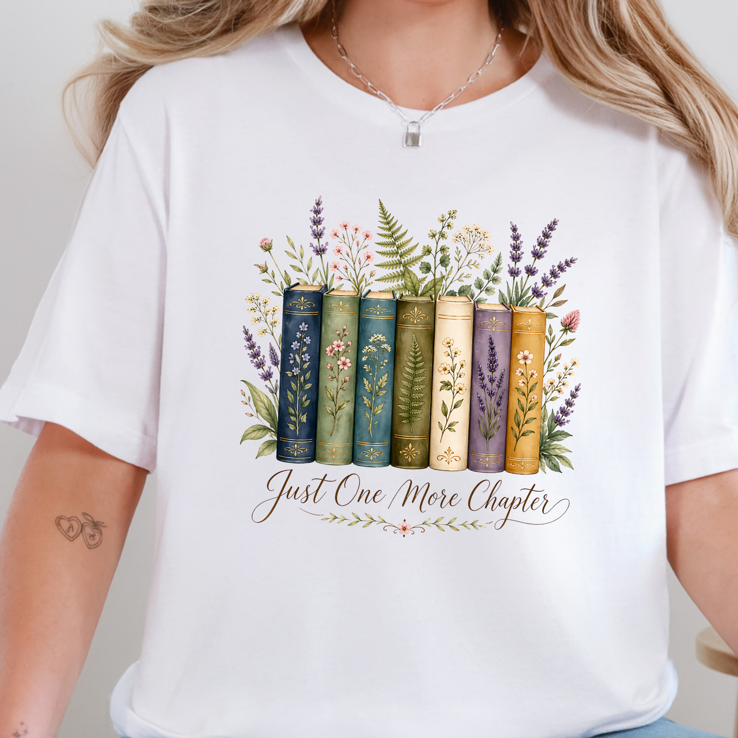 Floral Just One More Chapter Graphic Tee