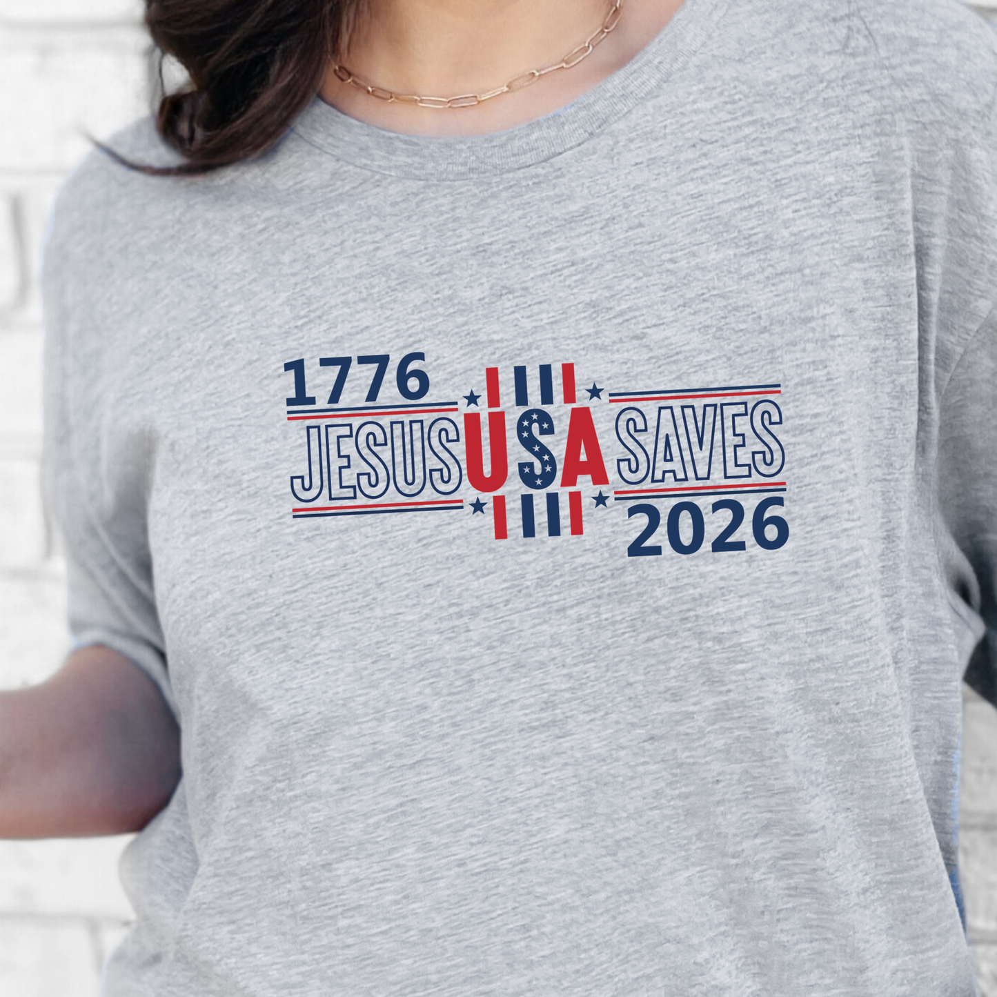 Jesus USA Saves Graphic Tee