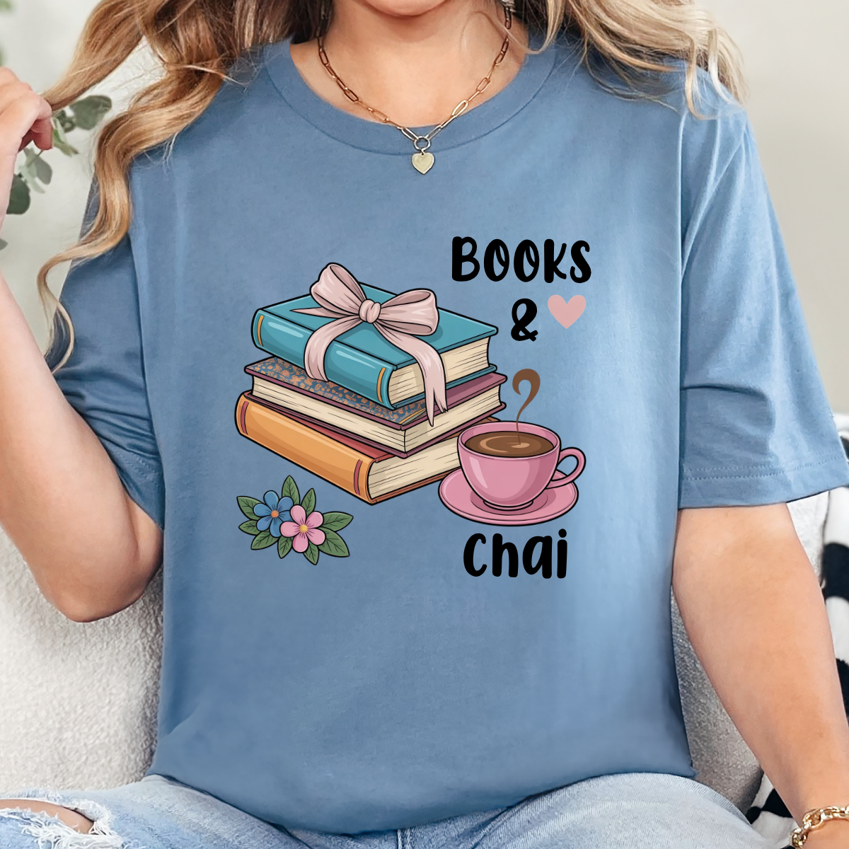 Books & Chai Graphic Tee