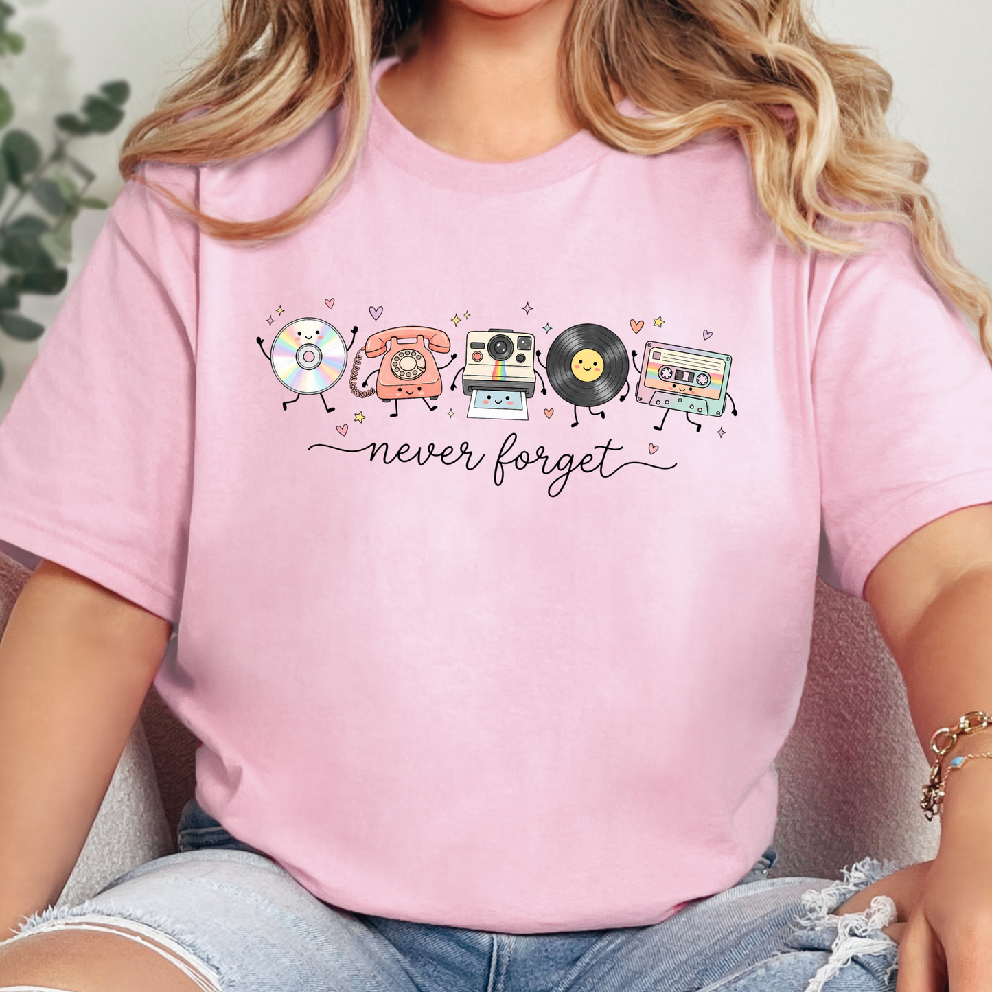 Never Forget Retro Graphic Tee
