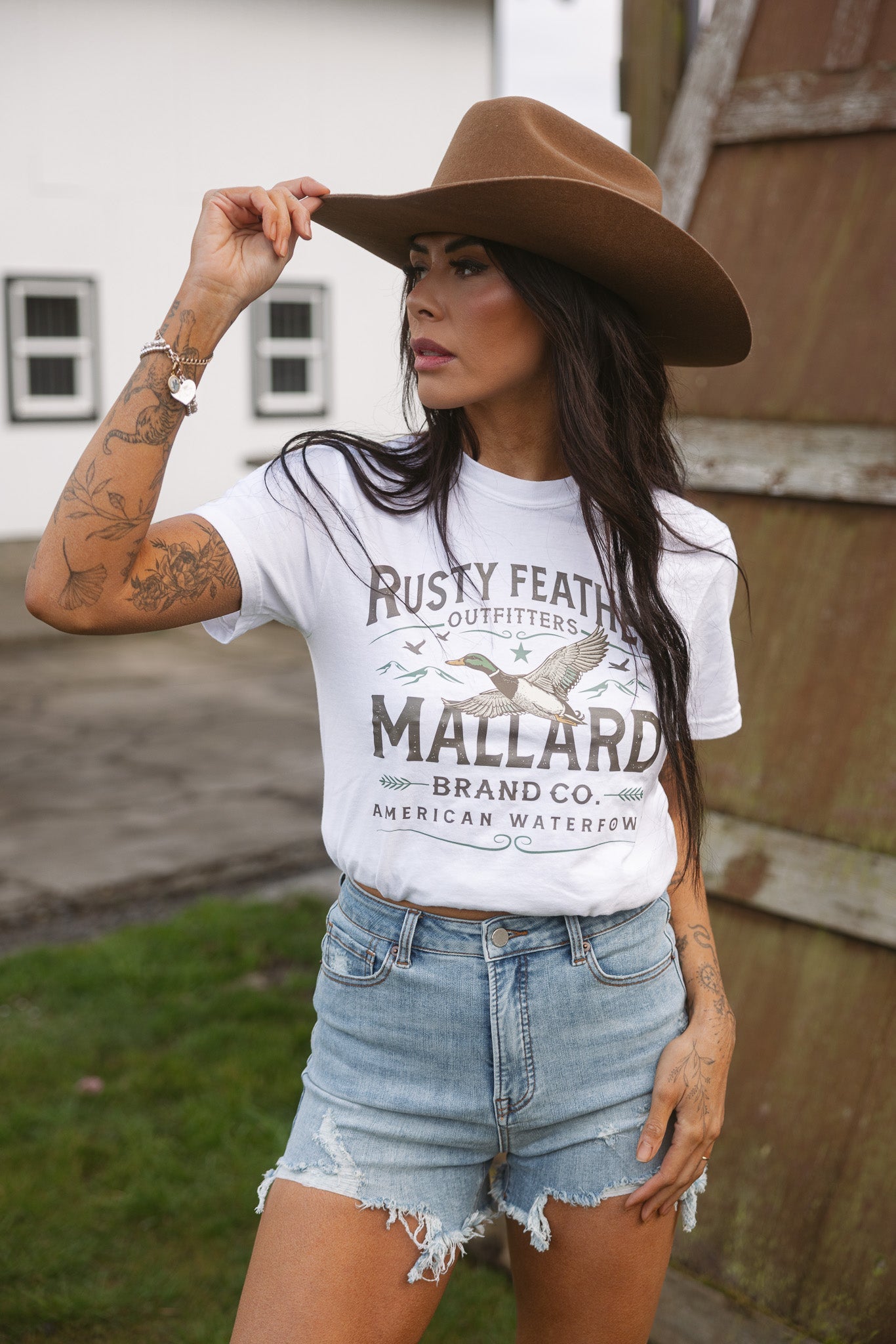 On The Go Distressed Shorts- Medium Wash