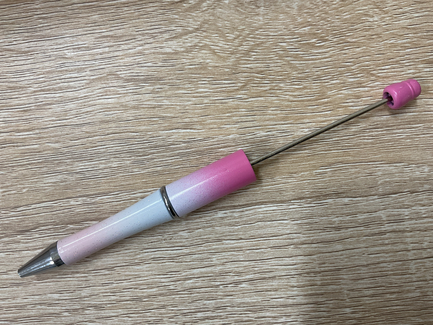 Plastic Beadable Pen Metallic/Ombre Colors