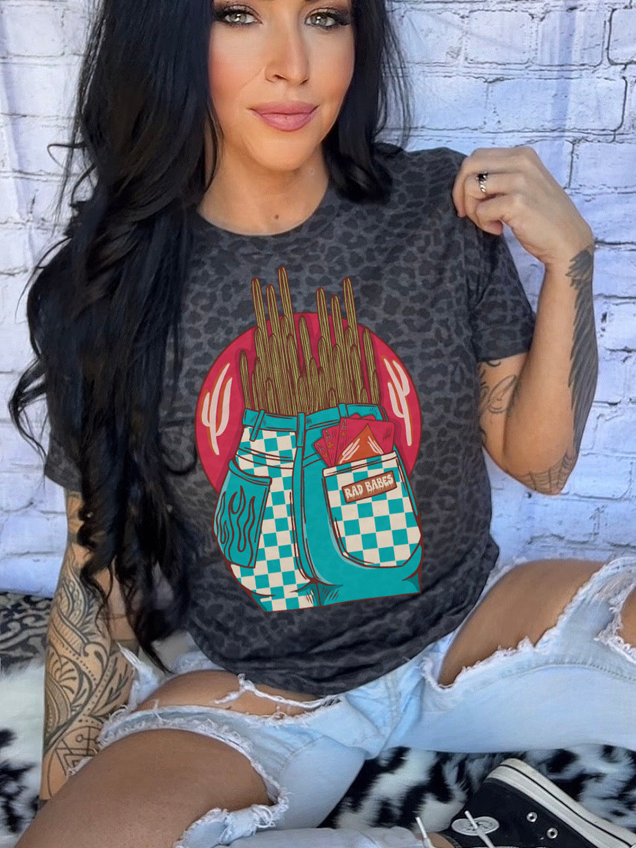 Rad Babes Leopard tee