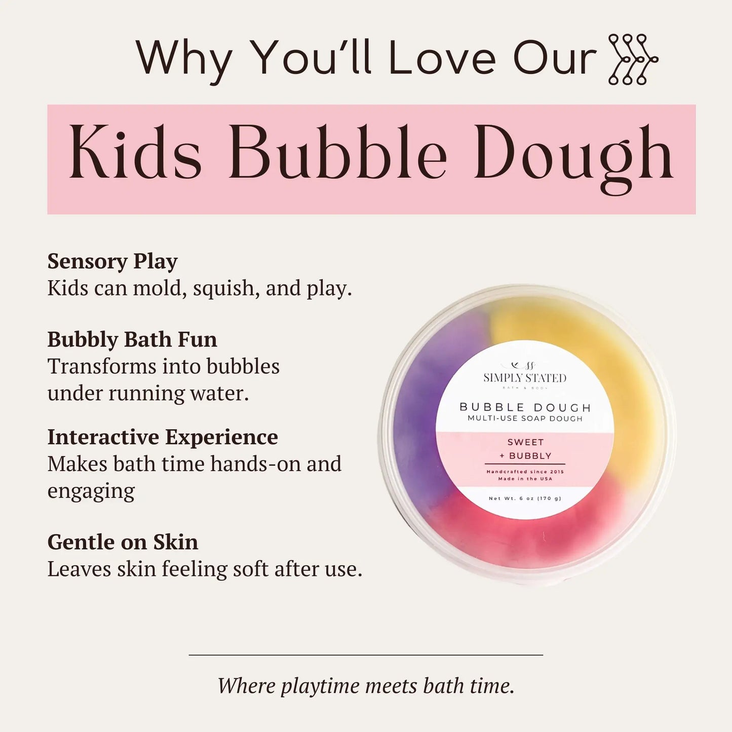Bright + Bubbly Bubble Dough | Playful Bubbly Fun