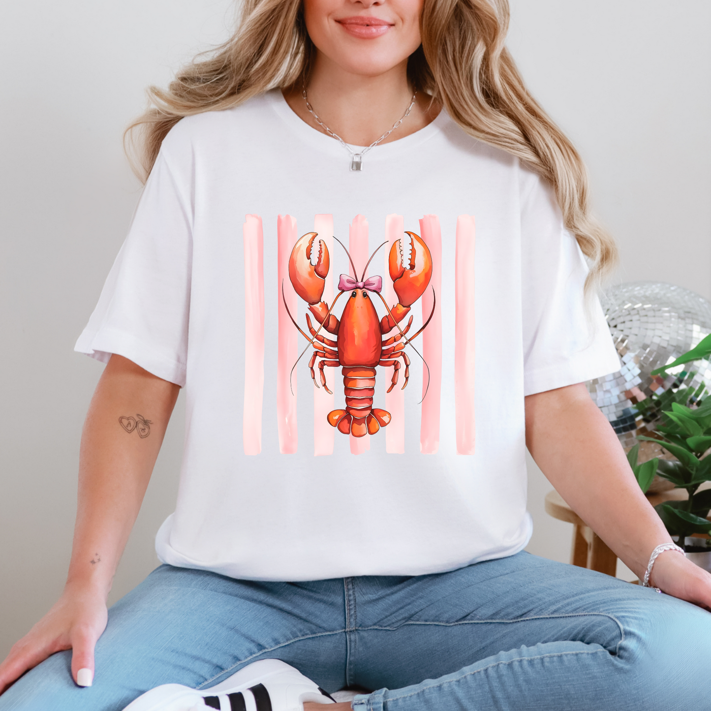 Lobster Stripes Graphic Tee