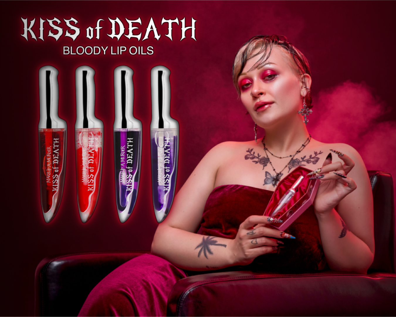 KISS of DEATH Bloody Lip Oils