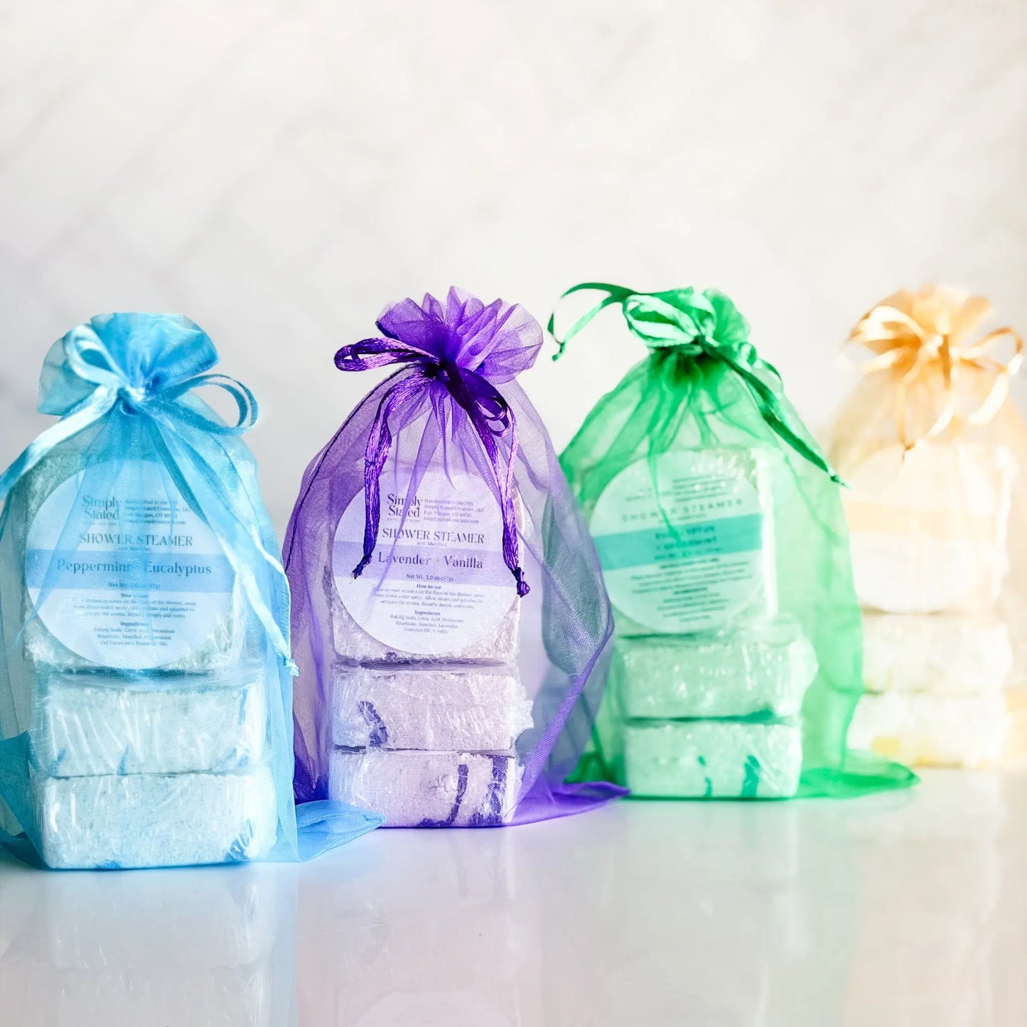 Peppermint + Eucalyptus Shower Steamers (3-Pack)
