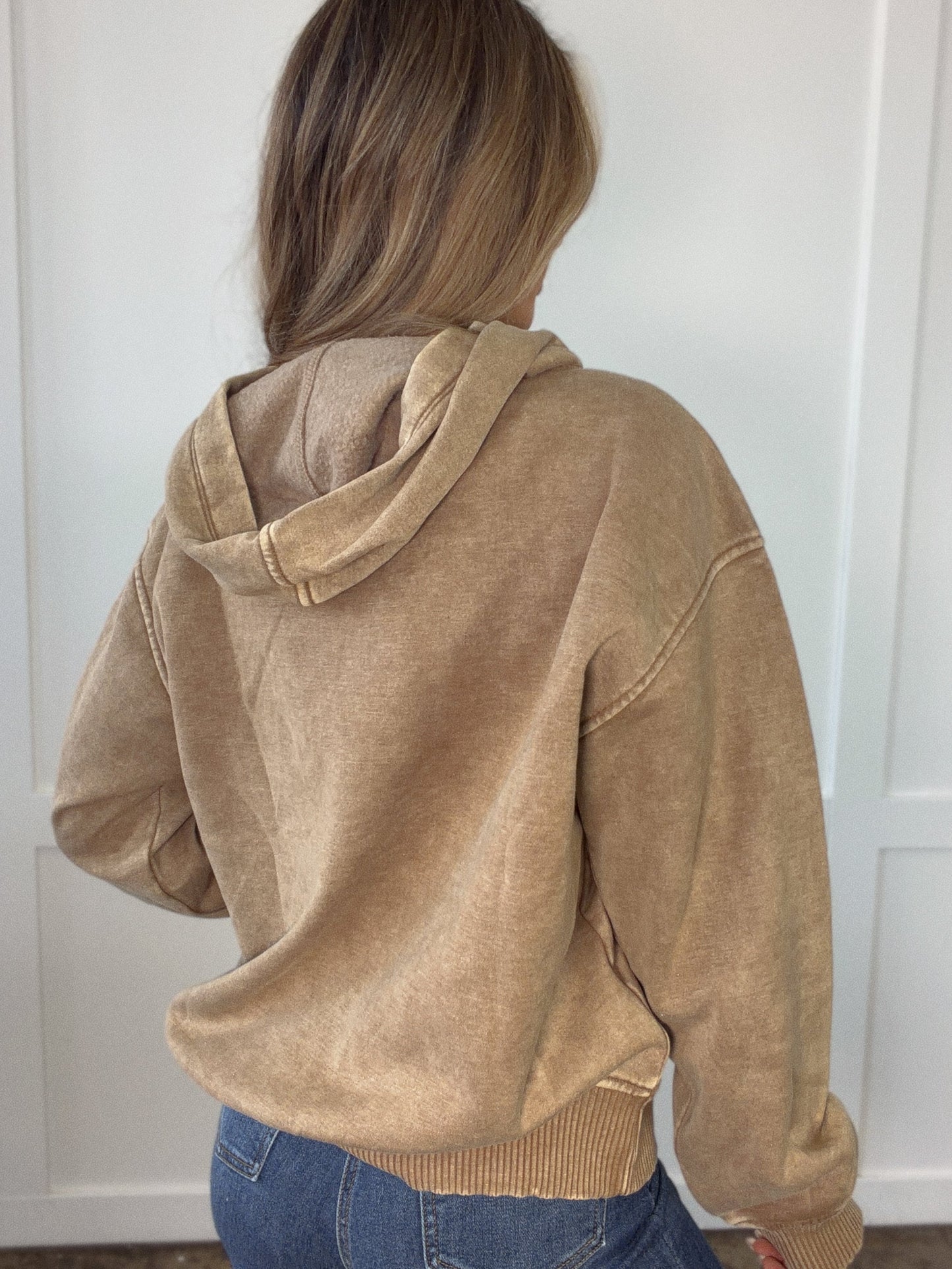 Gabby Acid Wash Fleece Hoodie