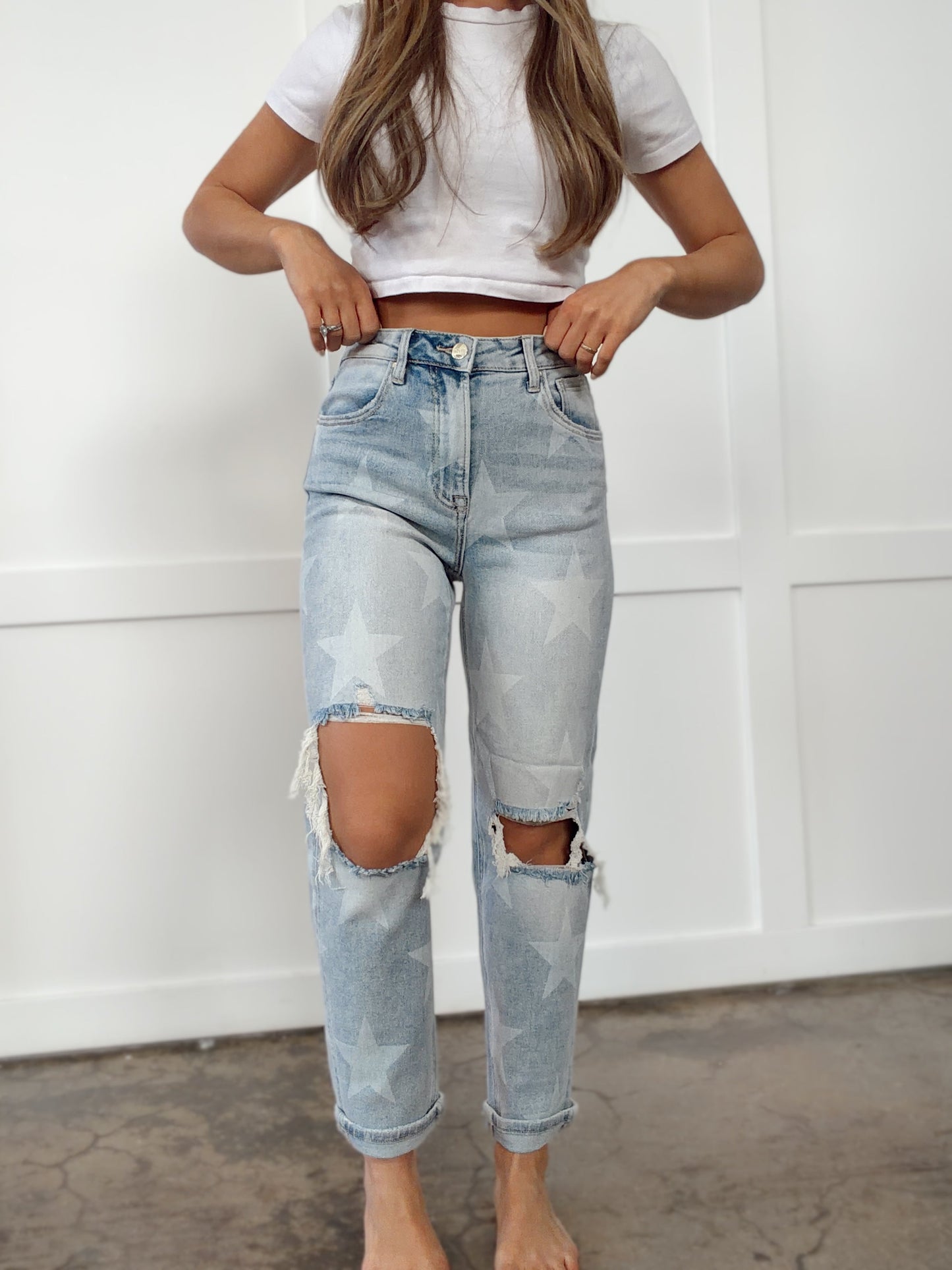 Starlit Denim High Rise Jeans