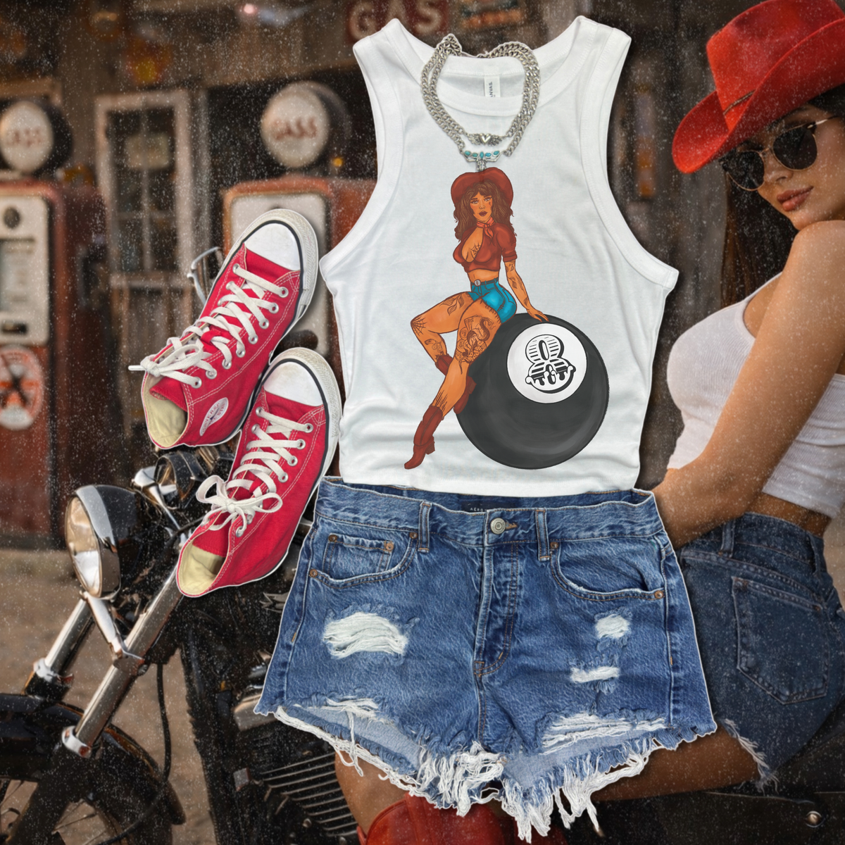 Pool Hall Pin Up Tank