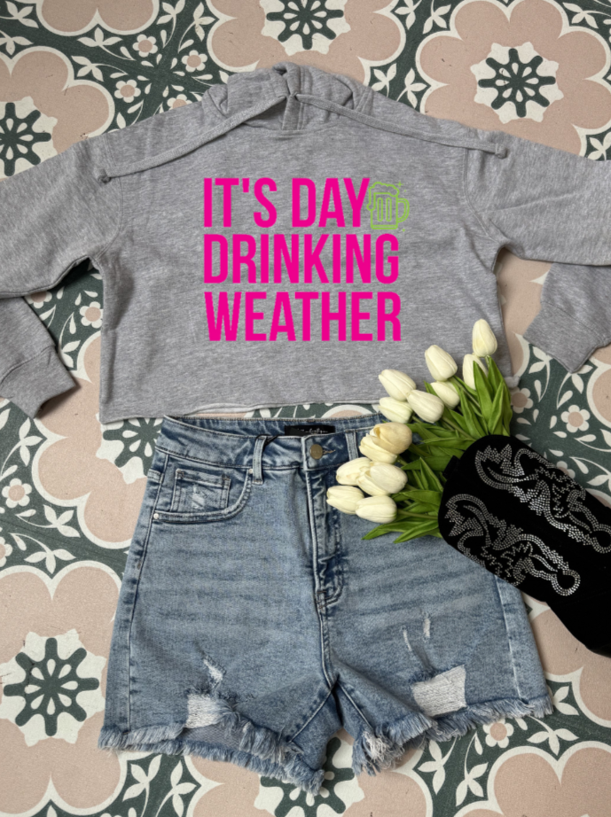 It's Day Drinking Weather Graphic