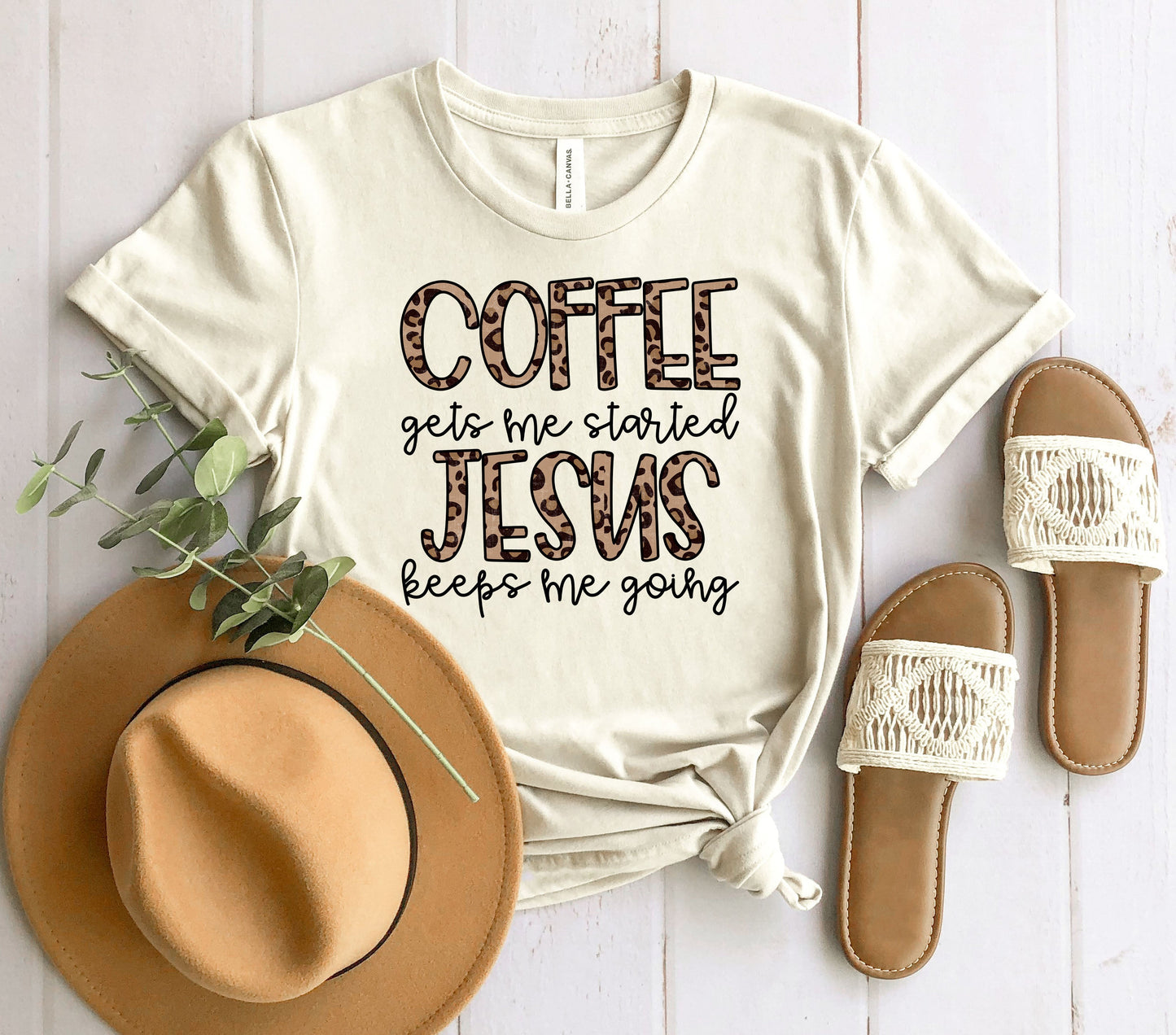 Coffee Gets Me Started Graphic Tee