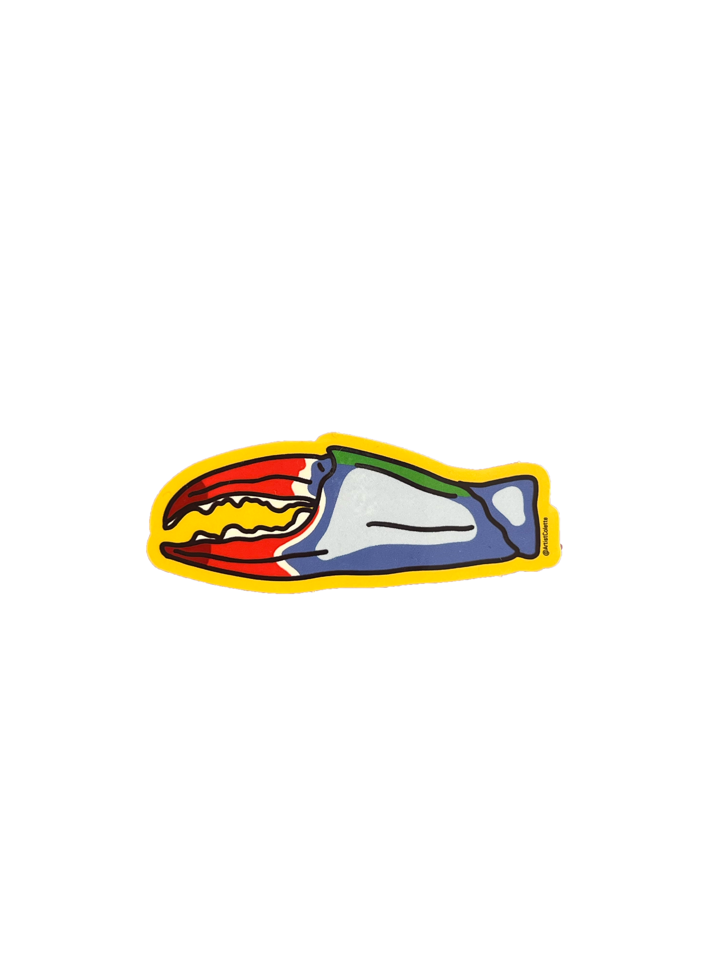Crab Claw Sticker
