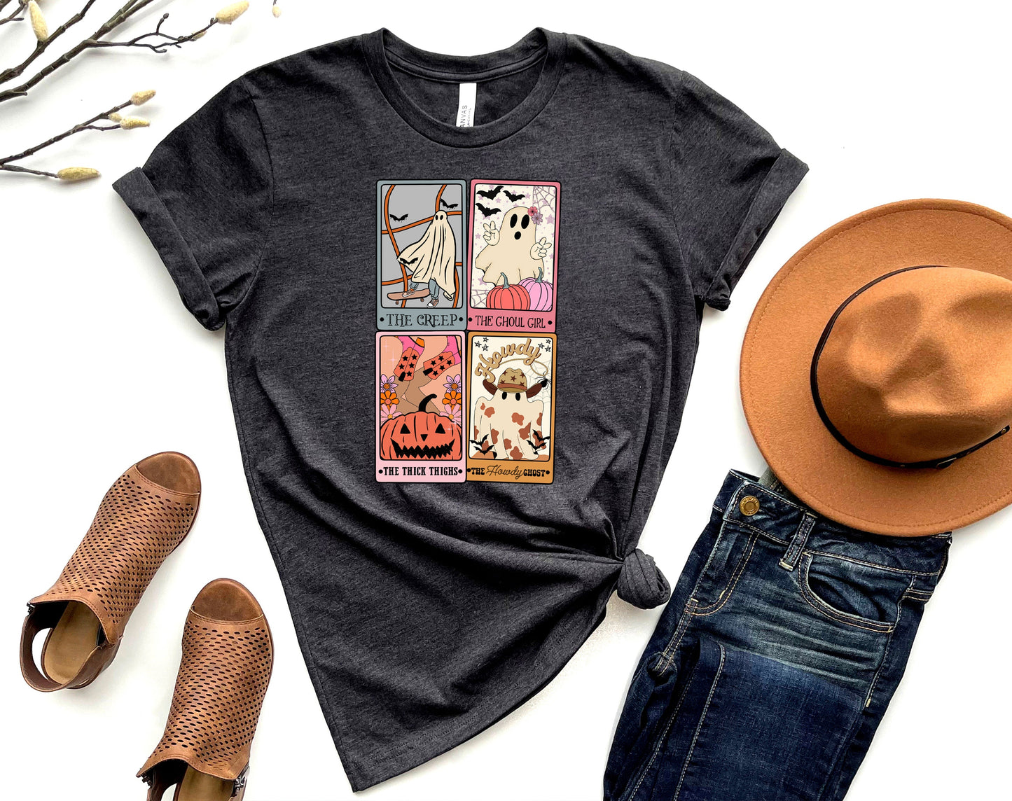 Halloween Tarot Cards Graphic Tee