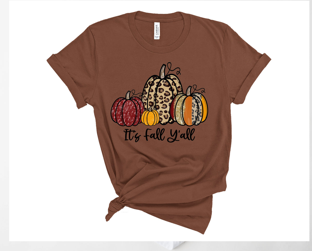 It's Fall Y'all Pumpkins Graphic Tee