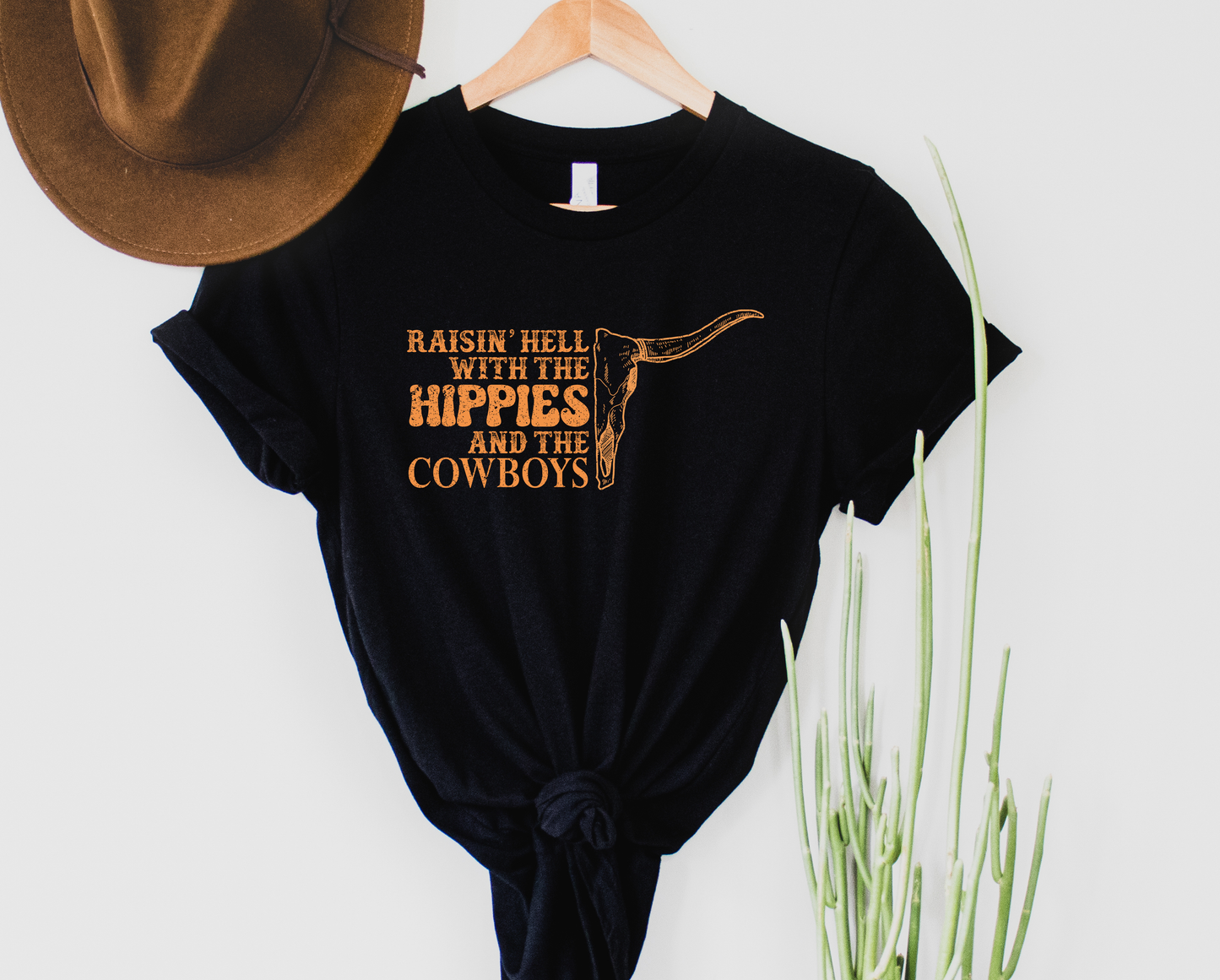 Raising Hell with the Hippies and the Cowboys Graphic Tee