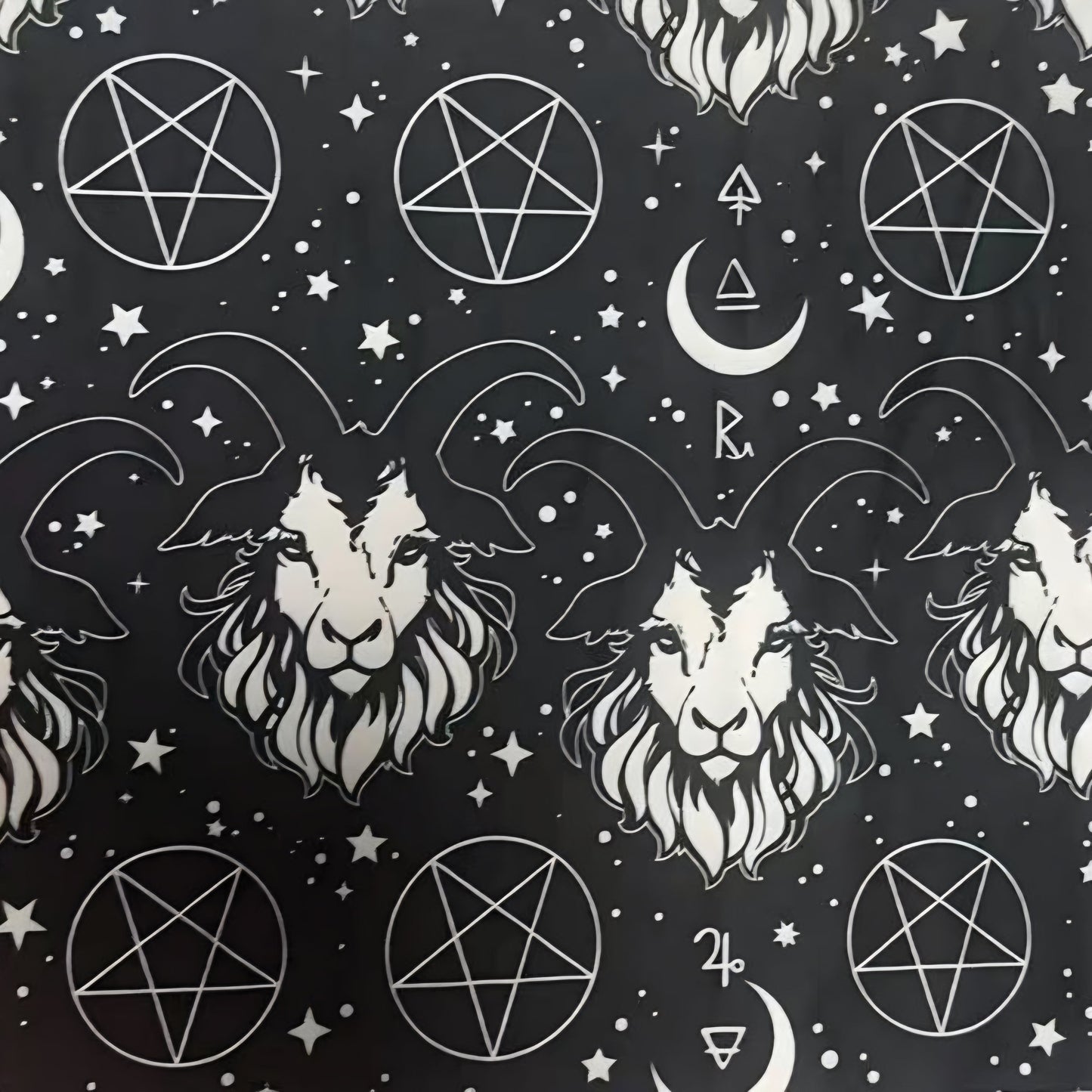 Dark Omen Leggings - High-quality Handcrafted Vibrant Satanic Witchy Black Phillip Goat 666