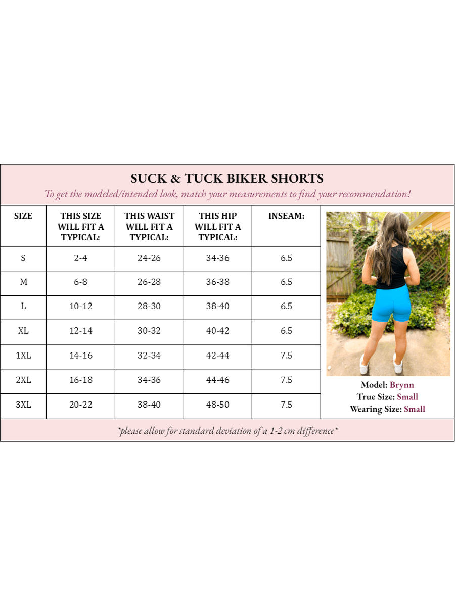 Sasha Suck & Tuck Biker Short - Girl Code Couture