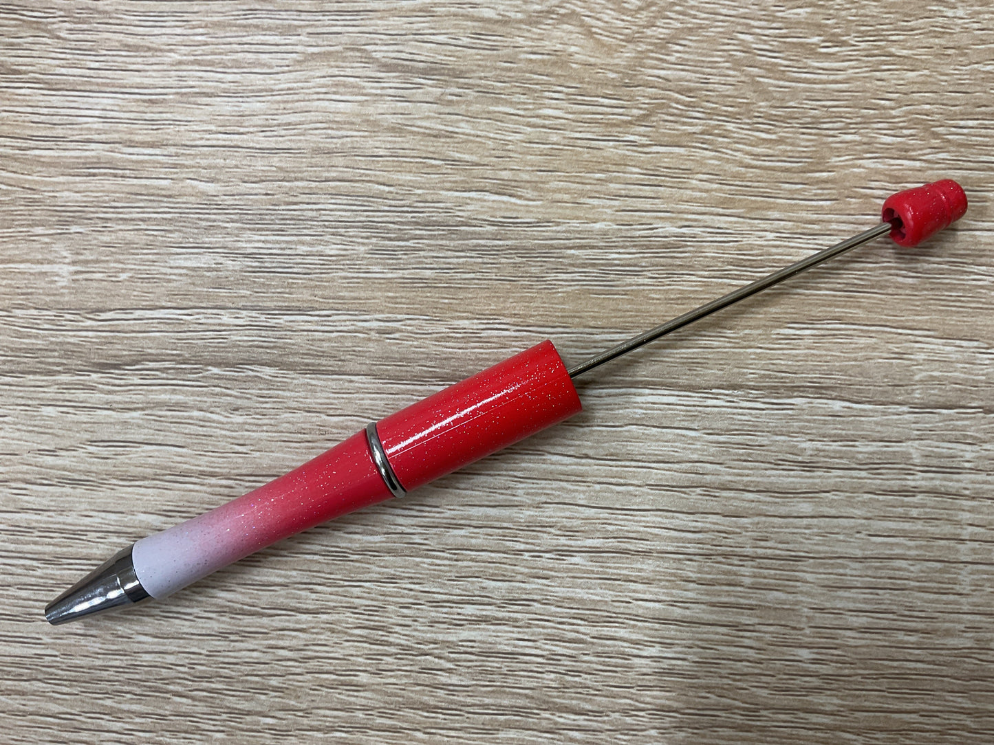 Plastic Beadable Pen Metallic/Ombre Colors