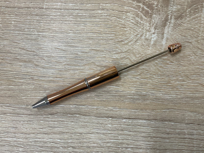 Plastic Beadable Pen Metallic/Ombre Colors