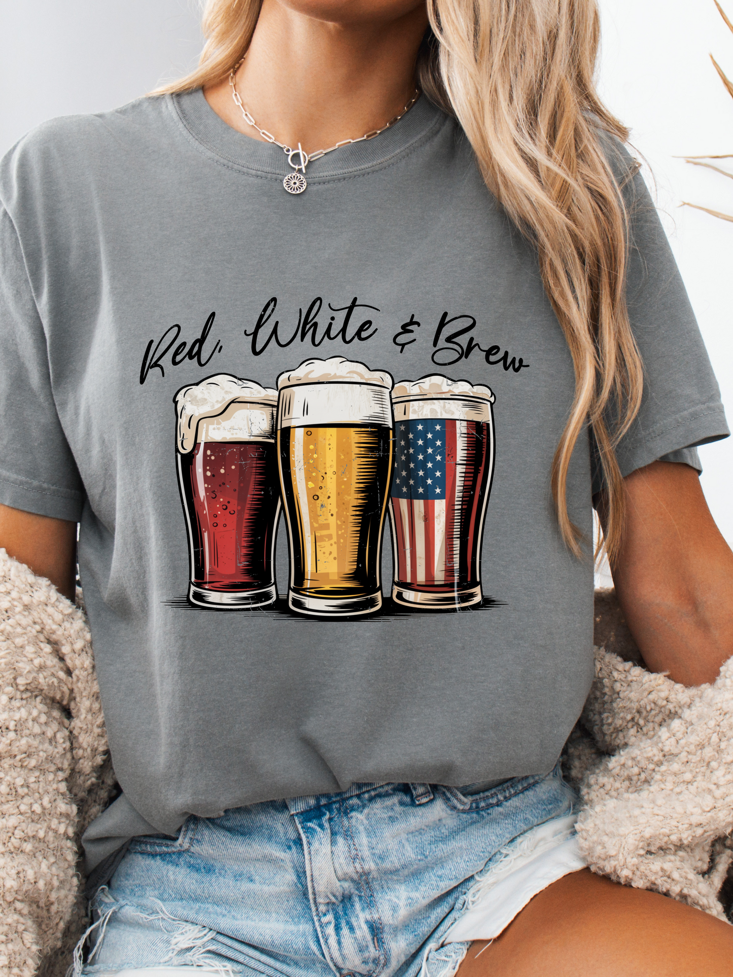 Red White And Brew Graphic