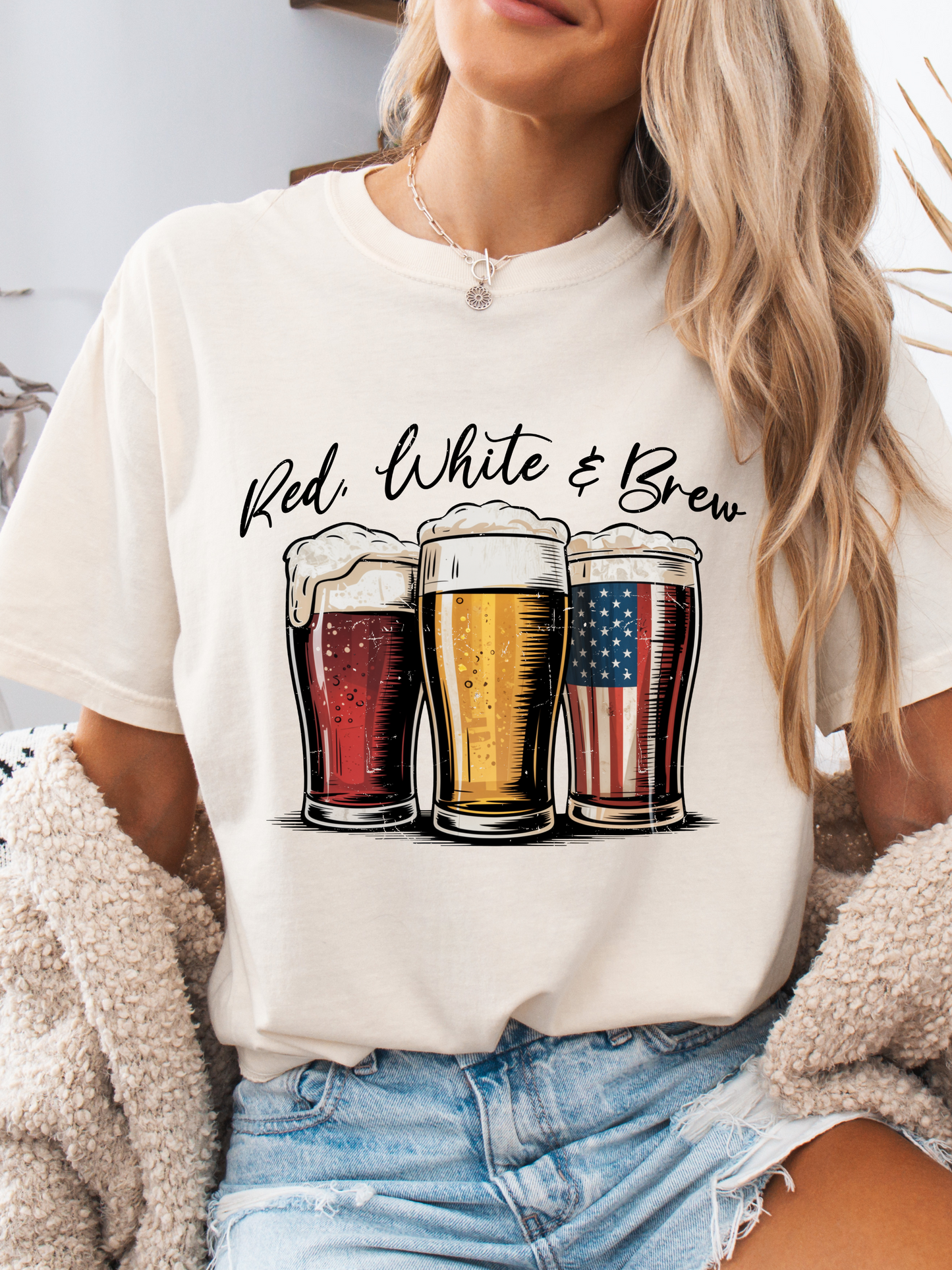 Red White And Brew Graphic