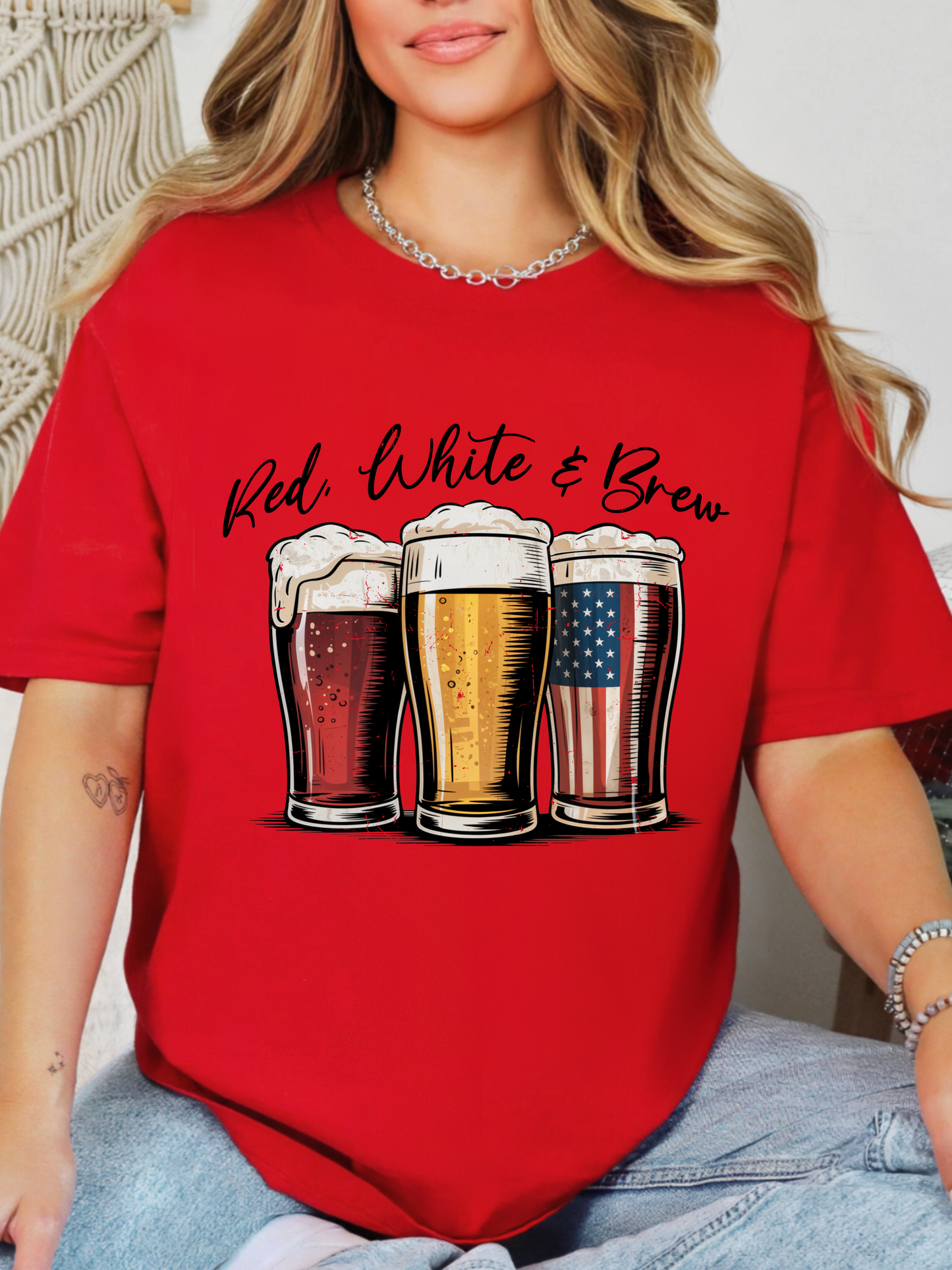 Red White And Brew Graphic