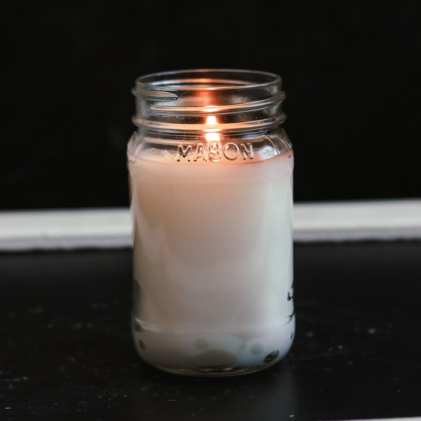 Fall Farm Truck Mason Jar Candle