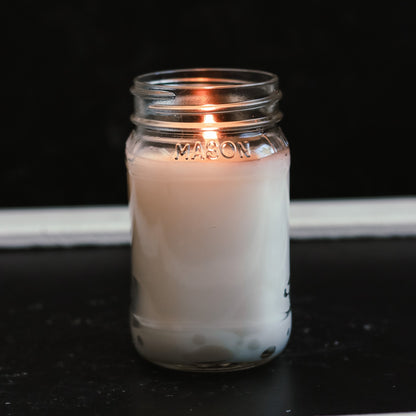 Elf Ninnymuggins Mason Jar Soy Candle - Winter Scents