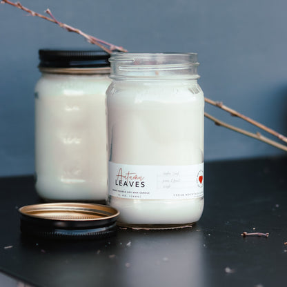 13 oz Mason Jar Soy Candle - Winter Market