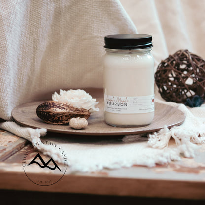 13 oz Mason Jar Soy Candle - Holly Berry