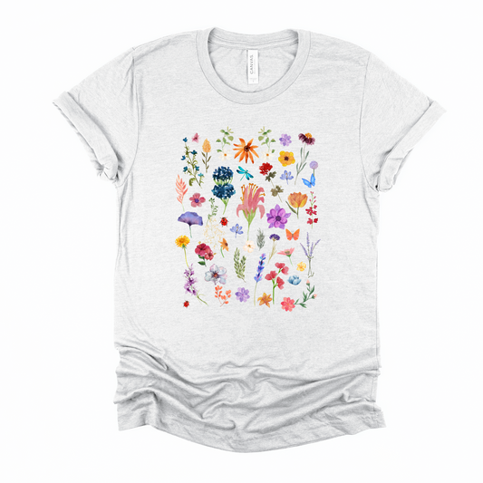 Wildflower Watercolor Graphic Tee