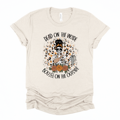 Dead inside Boujee outside Graphic Tee