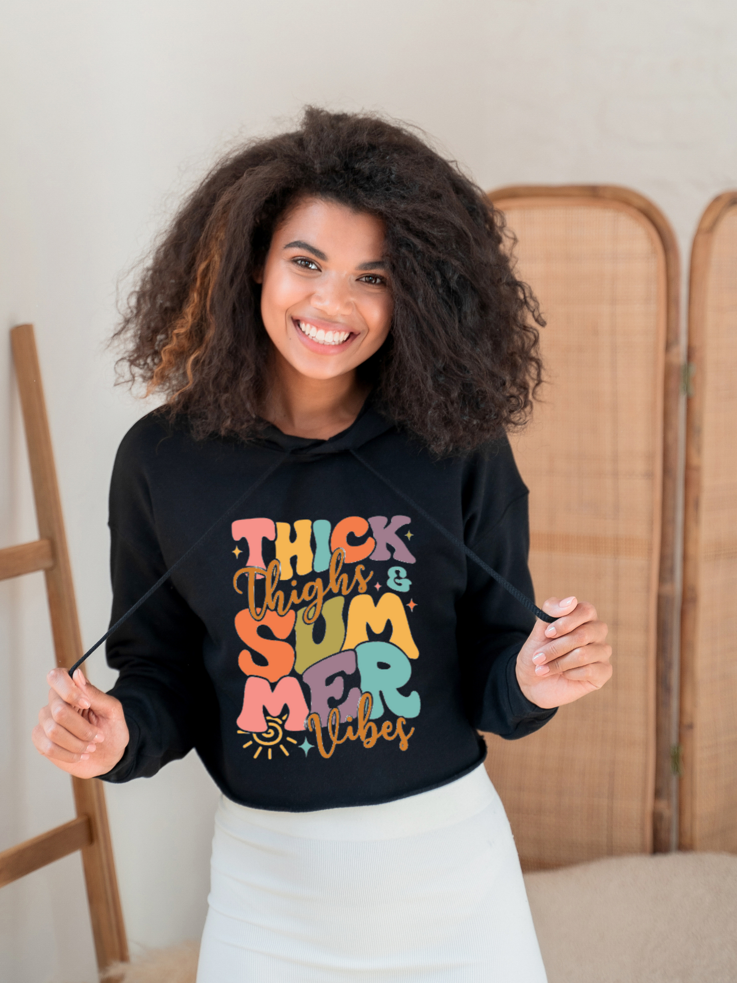 Thick Thighs And Summer Vibes Graphic