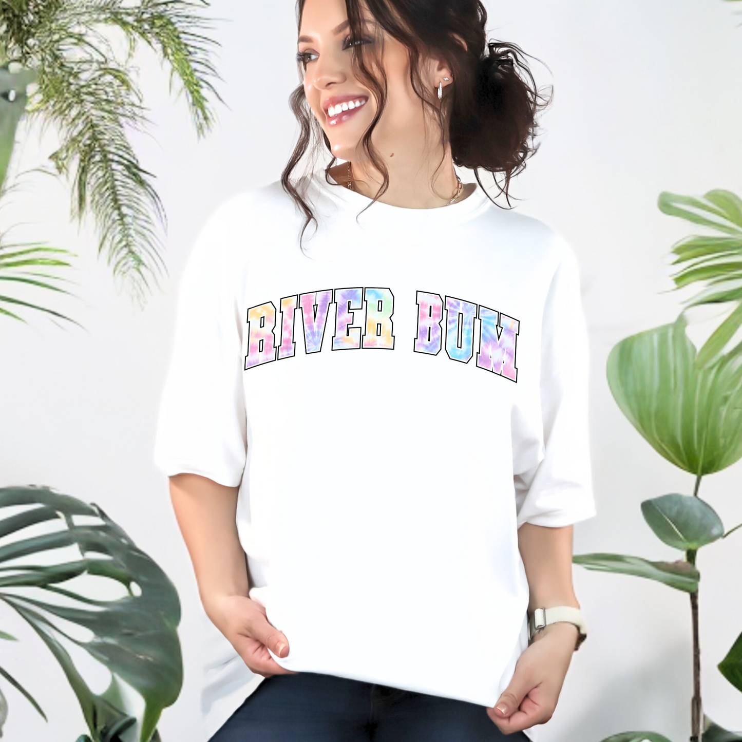 Tie dye river bum Graphic Tee