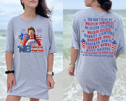 Merica Fireworks Graphic Tee