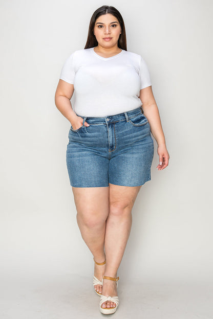 Bethany Judy Blue High Waisted Denim Shorts