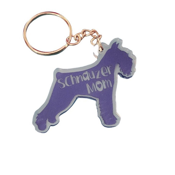SUPER CLEARANCE  Schnauzer Mom Fundraiser Keychain