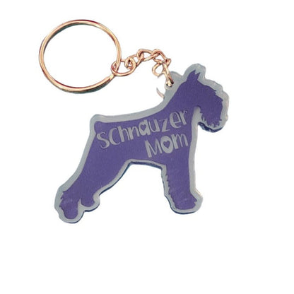 SUPER CLEARANCE  Schnauzer Mom Fundraiser Keychain