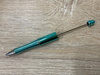Plastic Beadable Pen Metallic/Ombre Colors