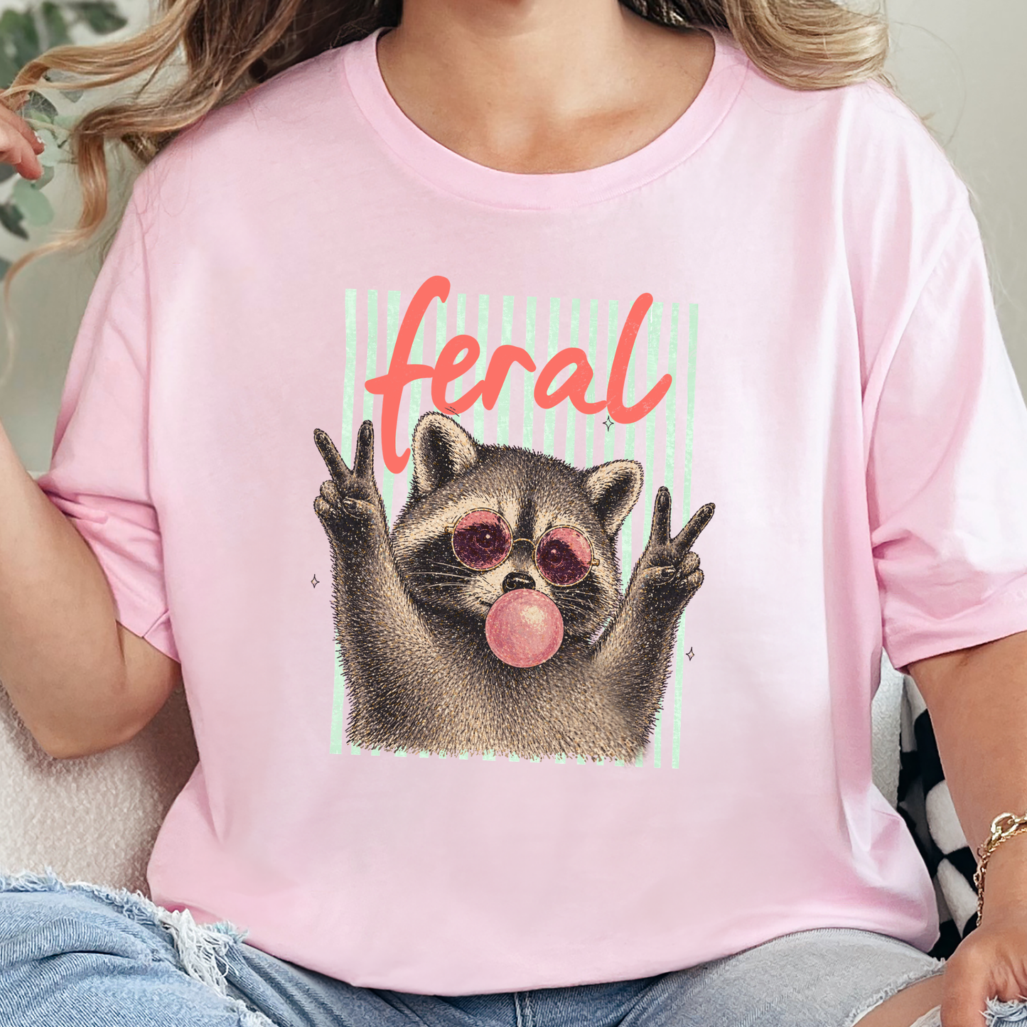 Feral Raccoon Graphic Tee