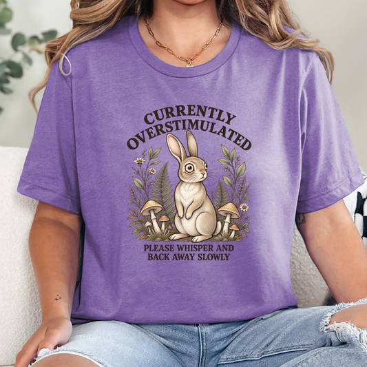 Currently Overstimulated Rabbit Graphic Tee
