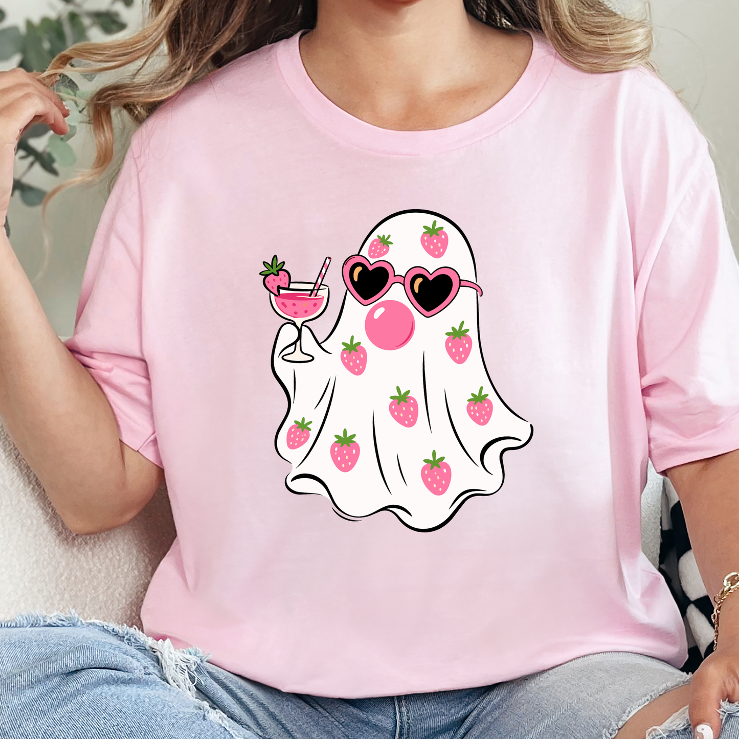 Strawberry Ghost Graphic Tee