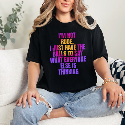 Not Rude Graphic Tee