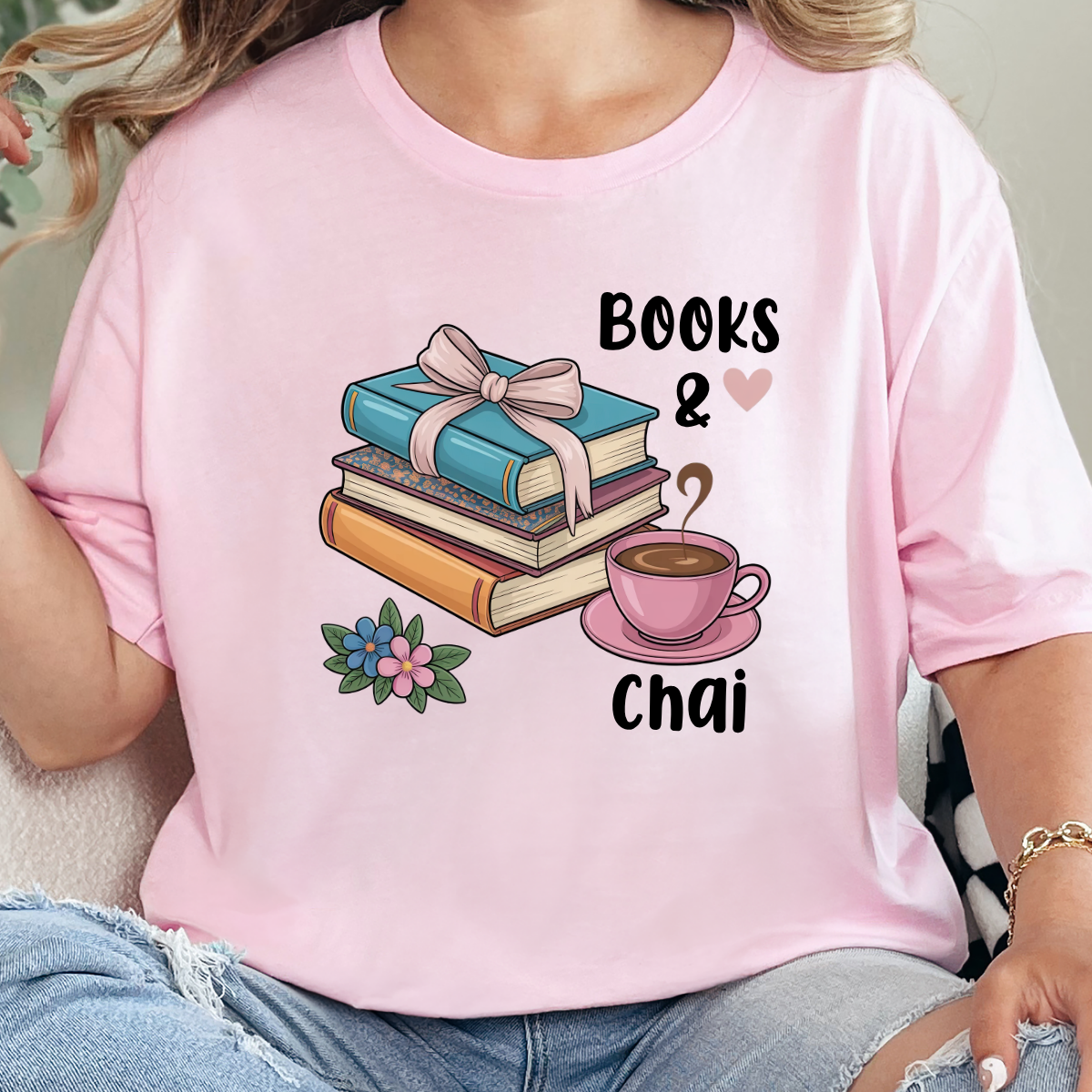 Books & Chai Graphic Tee