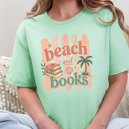 Beach and Books Graphic Tee